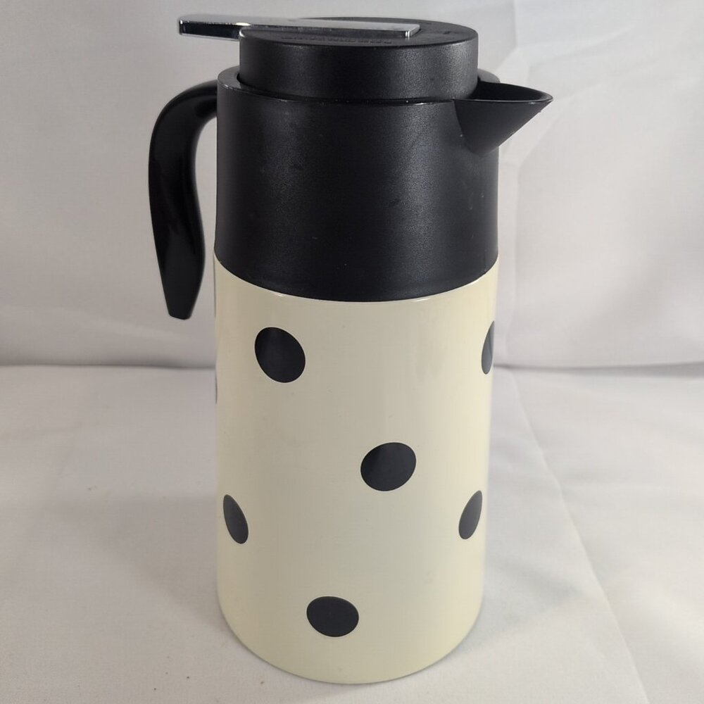 Lenox Kate Spade All in Good Taste Carafe Jug Polka Deco Dot Coffee 54 oz 1.6L